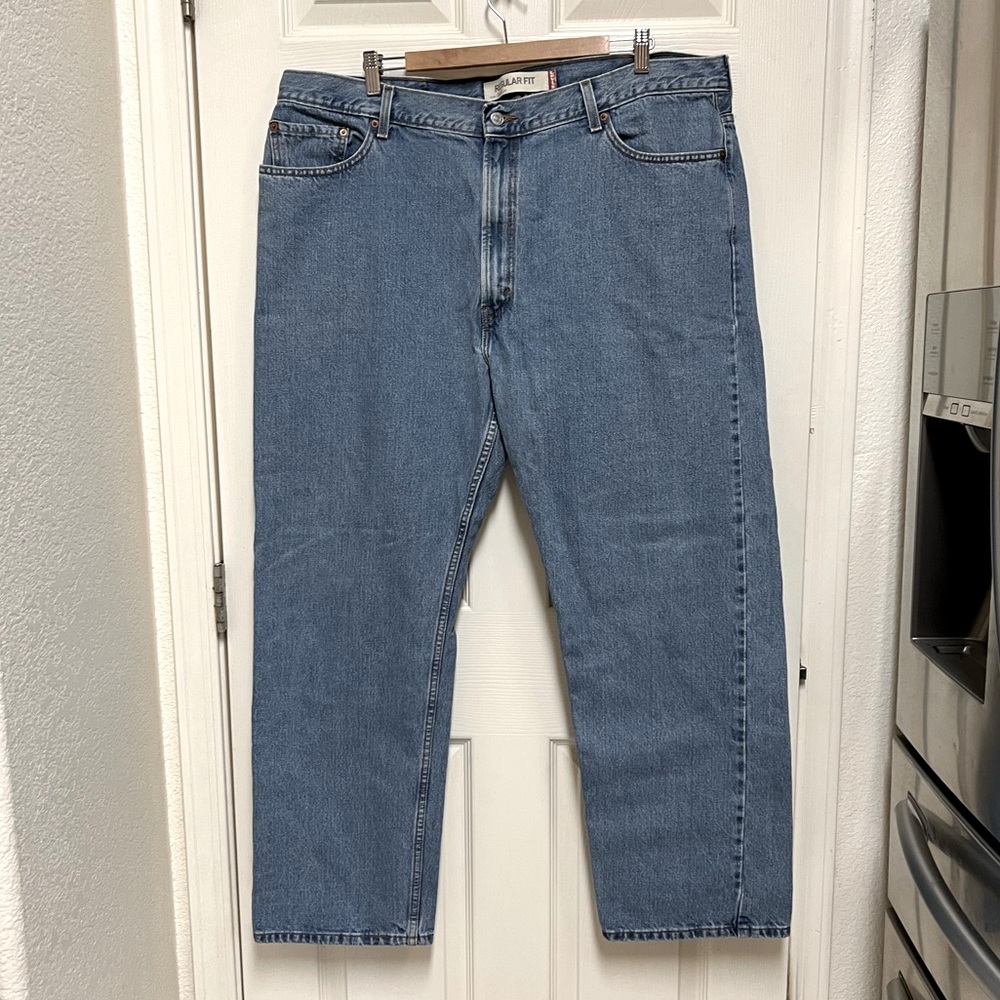 Levi’s 505 Regular Fit Light Wash Blue Jeans